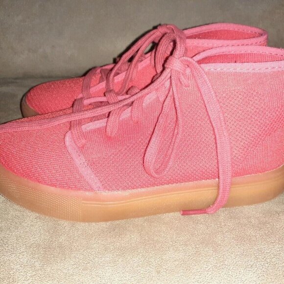 POP-Stanley-Kid's Multi-Light Up Sneaker-Mini USB-LED-Red Knit-Size 2 - Picture 6 of 10